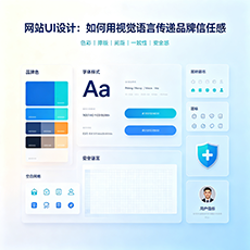 五指山建站-网站UI设计：如何用视觉语言传递品牌信任感